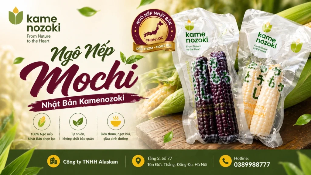 Ngô Mochi (Ngô Nếp Ngón Tay) - Ngô Kamenozoki